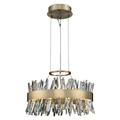 Kalco Allegri Glacier 20 Inch Led Round Pendant 030253-038